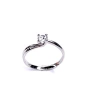 Anello Stocco Gioielli Donna in Oro bianco Zircone ANS 34 - ANS 34